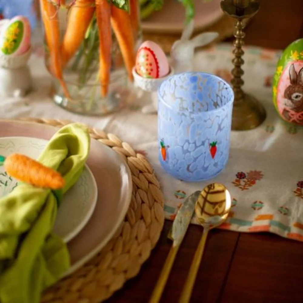 Anthropologie Confetti Icon Juice Glass Bunny Rabbit Easter Spring NWT - Picture 3 of 8